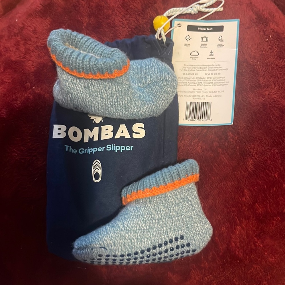 Bombas size 6-12 months slippers for baby